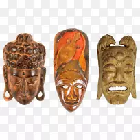 传统非洲面具仪式面具