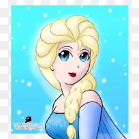 面部艺术脸颊表情-Elsa