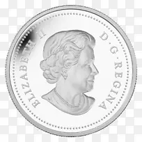 加拿大皇家铸币银币一角银币