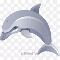 海豚桌面壁纸夹艺术-鲨鱼