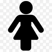 性别符号女电脑图标女厕所