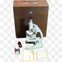 显微镜木箱科学仪器目镜塔斯科显微镜