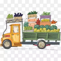 水果车蔬菜小货车