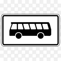 公共汽车交通标志汽车-交通标志