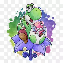 视觉艺术画蛙-Yoshi