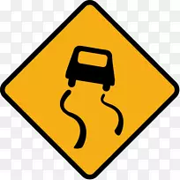交通标志警告标志道路剪辑艺术-道路标志