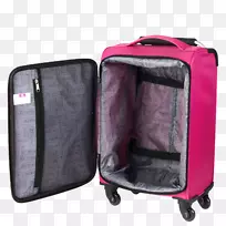 行李手提箱.紫红色框架
