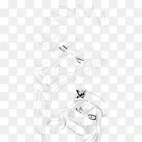 画线艺术单色素描-仙女尾巴