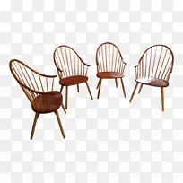 家具椅木柳条扶手椅