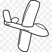 飞机滑翔机剪贴画-飞机
