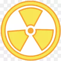 放射性衰变剪辑艺术.和平标志
