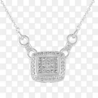 耳环，珠宝，项链，魅力和挂件，塔希提珍珠-钻石