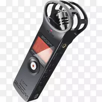 麦克风数字音频变焦公司变焦h2手柄记录器数字录音.录像机