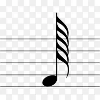 第六十四音符第三十二音符第八音符季度音符