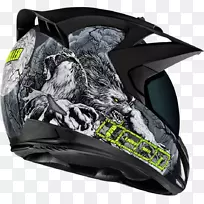 摩托车头盔双-运动型摩托车全地形车辆摩托车头盔