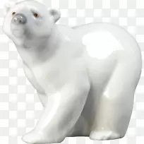 北极熊动物雕像食肉-北极熊
