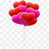 爱心气球情人节剪贴画-气球
