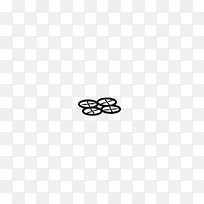 银色标志-无人机