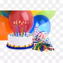 生日蛋糕巧克力蛋糕气球-生日