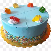糖霜和糖霜，糖蛋糕，生日蛋糕，奶油-石头冷