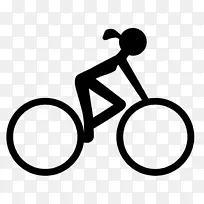 骑自行车踏板电脑图标剪辑艺术-奥运