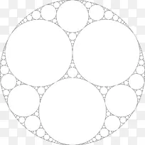 阿波罗尼乌斯的阿波罗圈分形数学问题