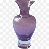 玻璃花瓶紫色制品紫罗兰花瓶