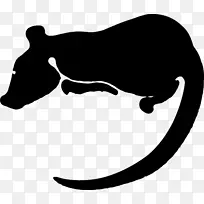 实验大鼠十二生肖剪贴画动物剪影