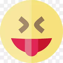 表情笑脸电脑图标眨眼