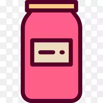 明胶甜点果酱电脑图标食品罐