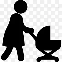 电脑图标婴儿母婴自动扶梯