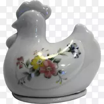 陶瓷花瓶雕像瓷器制品母鸡