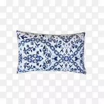 投掷枕头垫紫色创新蓝色-诗意