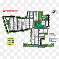 蕨类植物栀子花平面图测量师建筑工程.布局设计