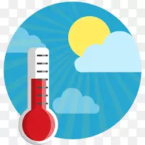 温度计天气计算机图标温度计