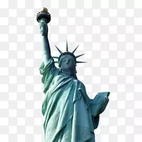 自由女神像，埃利斯岛，纽约港电池公园-佛像