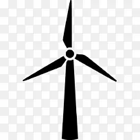 风力发电机风车电艺术风