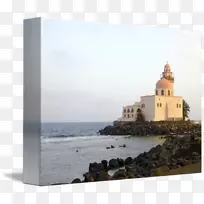 海岸灯塔摄影-哈桑清真寺2
