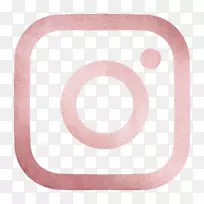 Instagram电脑图标亮金玫瑰金光