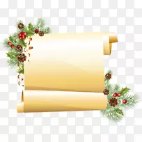 圣诞老人糖果手杖圣诞装饰品剪贴画-新年背景