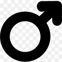 性别符号男性计算机图标.男性和女性符号
