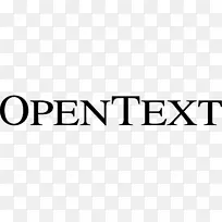 OpenText企业信息管理企业内容管理徽标计算机软件.会计背景