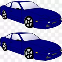 汽车黑白剪贴画-卡通摩托车