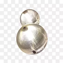 金属01504银色材料球.花园灯