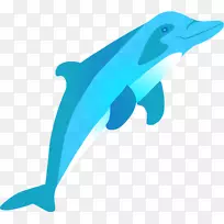 宽吻海豚亚马逊河海豚剪贴画-可爱海豚