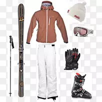 高山滑雪服运动时尚女性