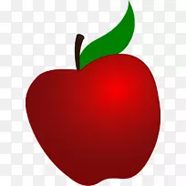 苹果照片剪贴画-红苹果