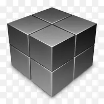 计算机图标立方体剪贴画-魔方立方体