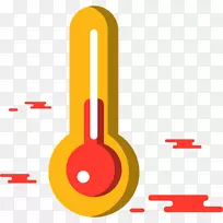 计算机图标温度计温度