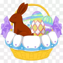复活节兔子彩蛋复活节篮子-复活节篮子